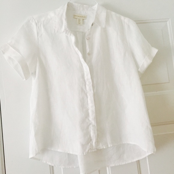 Cynthia rowley linen shirt Clearance